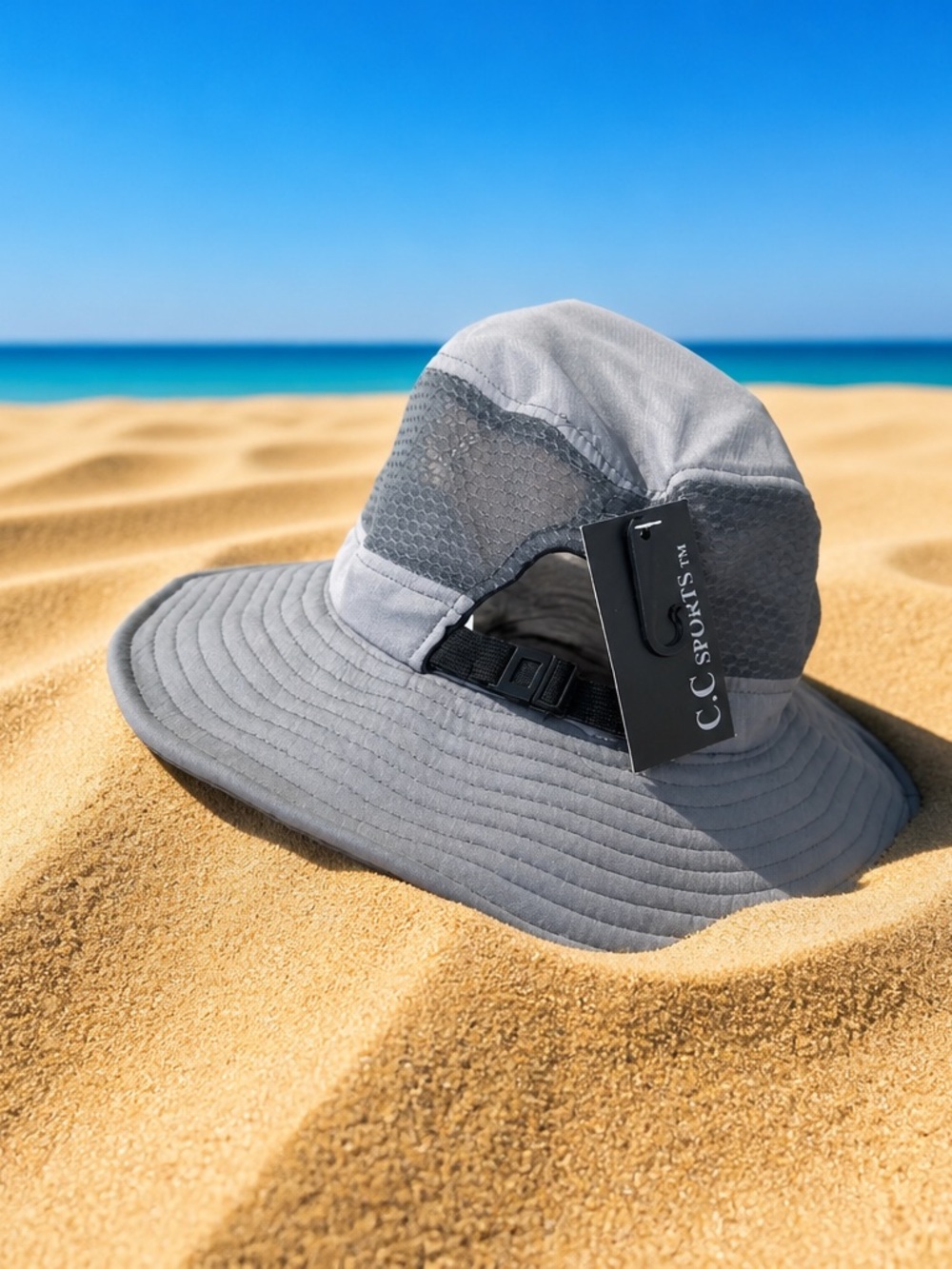 C.C. Sports Women's Wide Brim Sun Hat in Gray